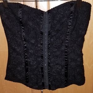 Sexy Black strapless top